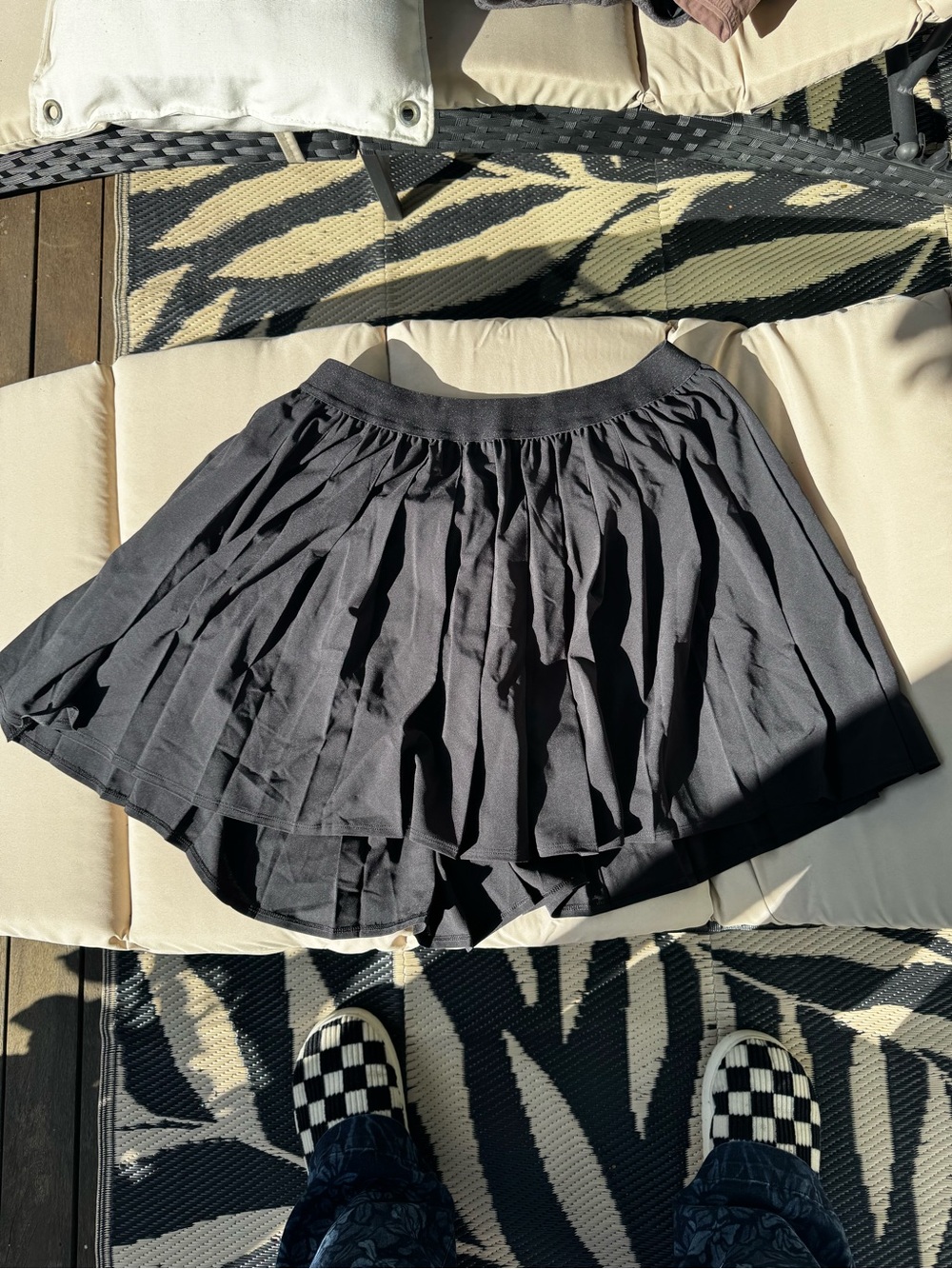 Tru by Torrid Classic Tennis Pleated Black Women's Skort